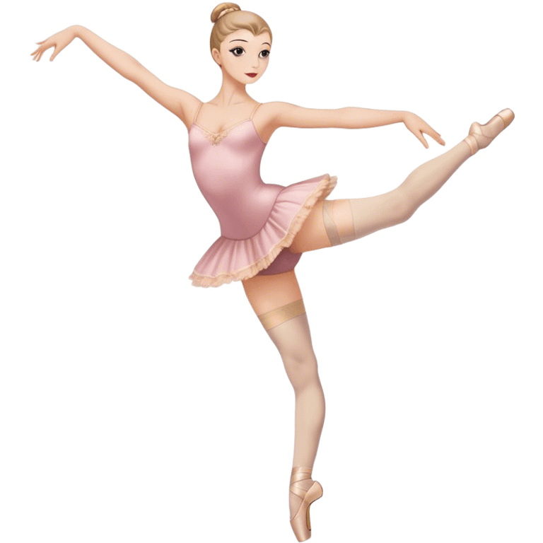 Ballet dancer in thigh highs emoji