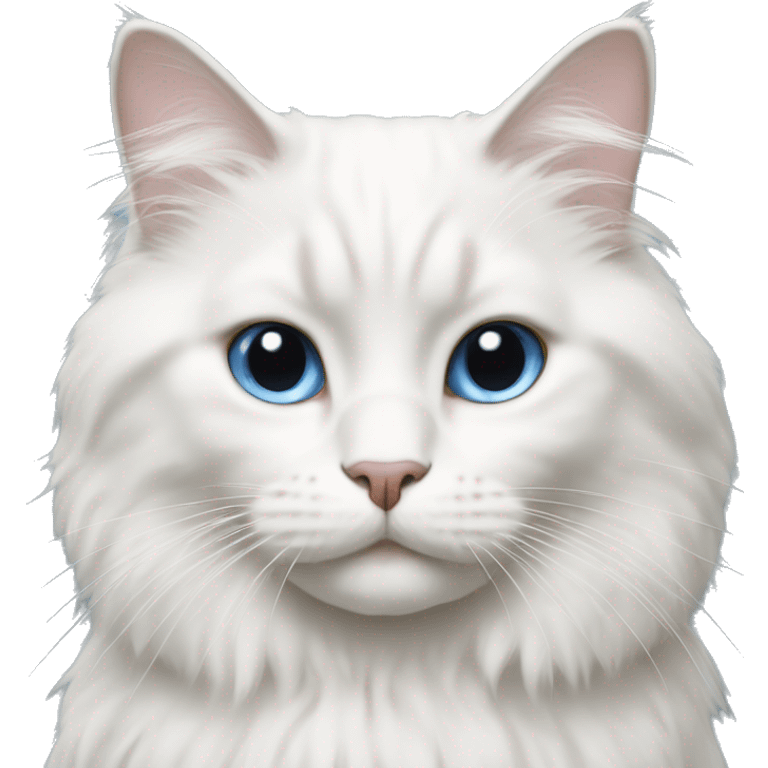 White ragdoll cat  emoji