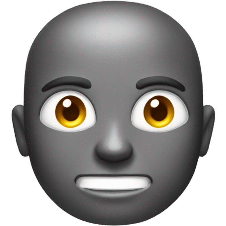 Person with the face of a bolt nut emoji