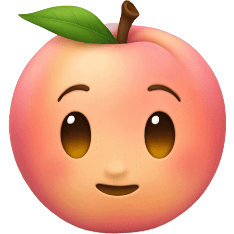 Pink peach emoji