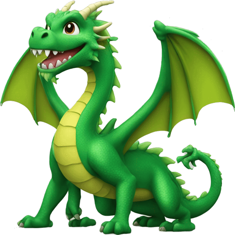 happy green dragon 24 pieces emoji