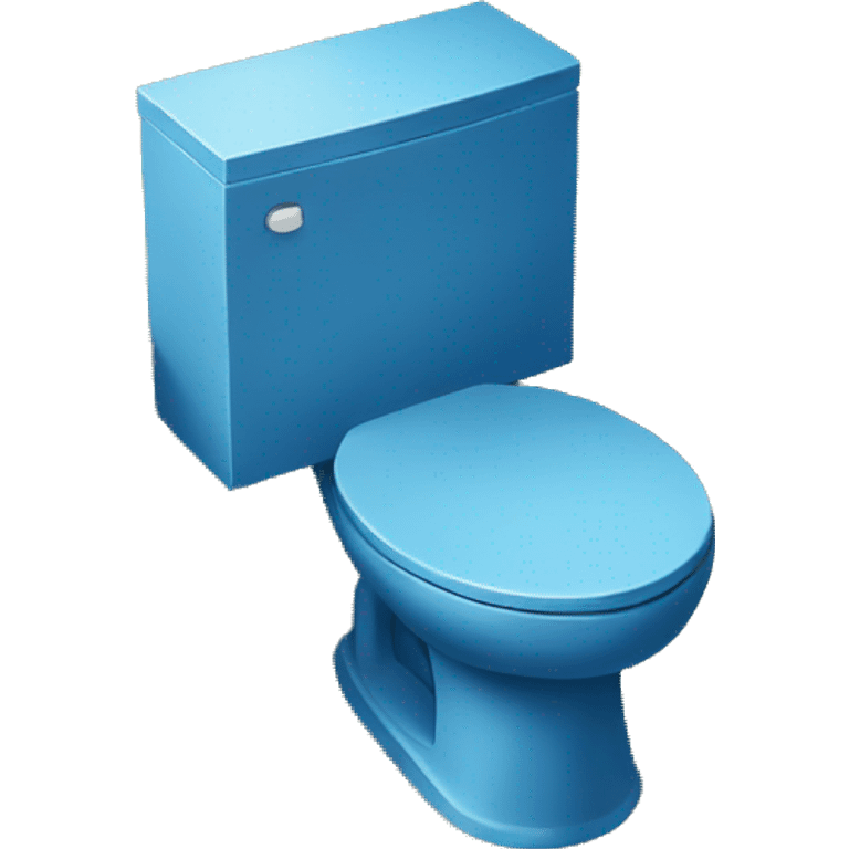 blue outdoor toilet emoji