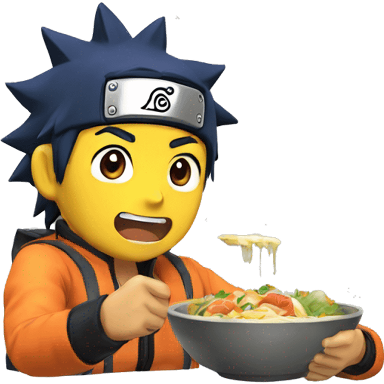 Naruto qui mange emoji