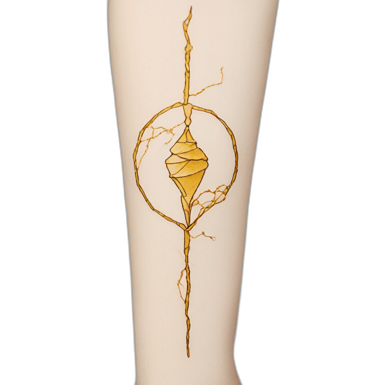 Kintsugi tattoo emoji