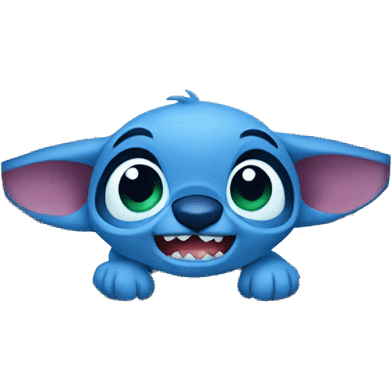 Stitch inside spaceship emoji