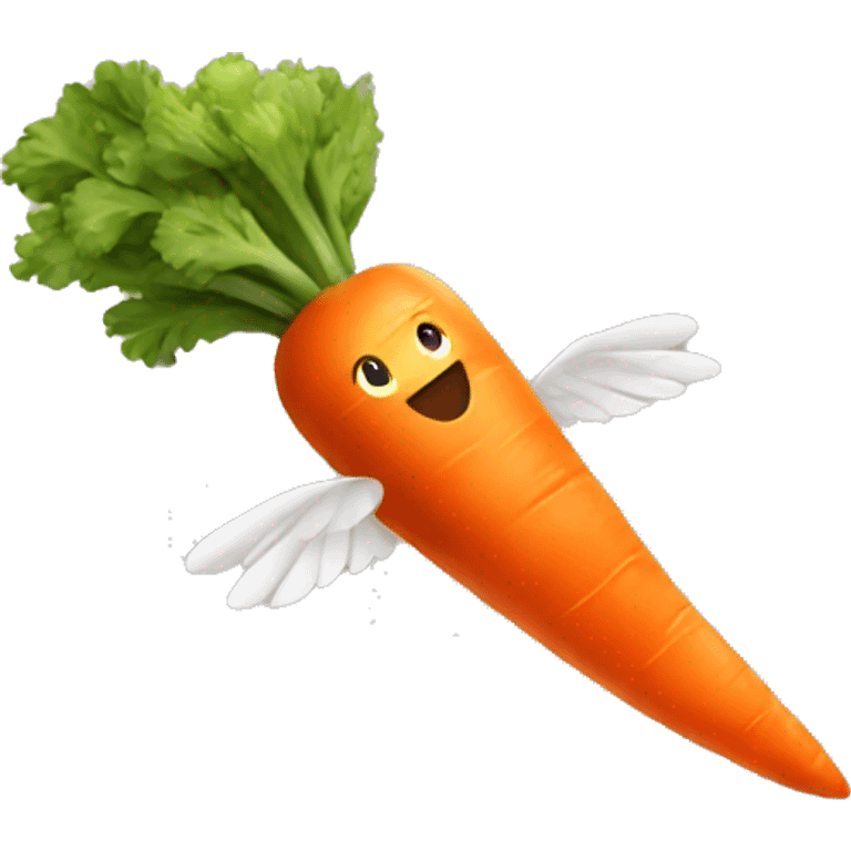 flying carrot emoji