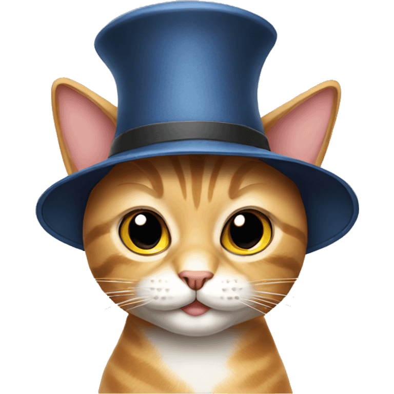 Cat wearing hat emoji