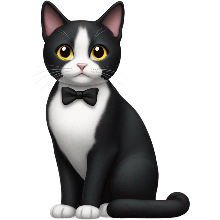 Tuxedo cat emoji