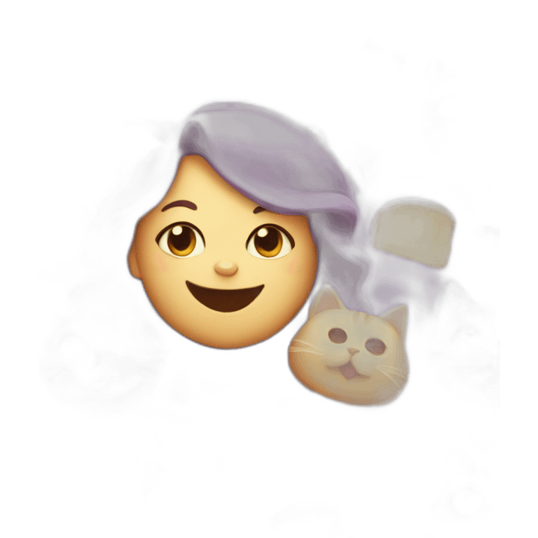 Violet Cat Sandwich King girl emoji