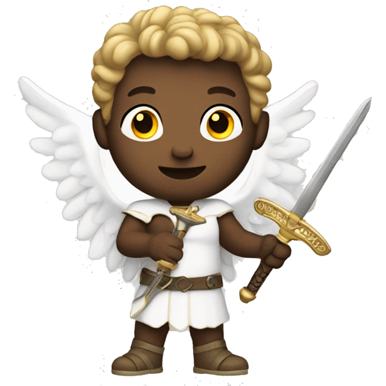 Male Angel with sword emoji