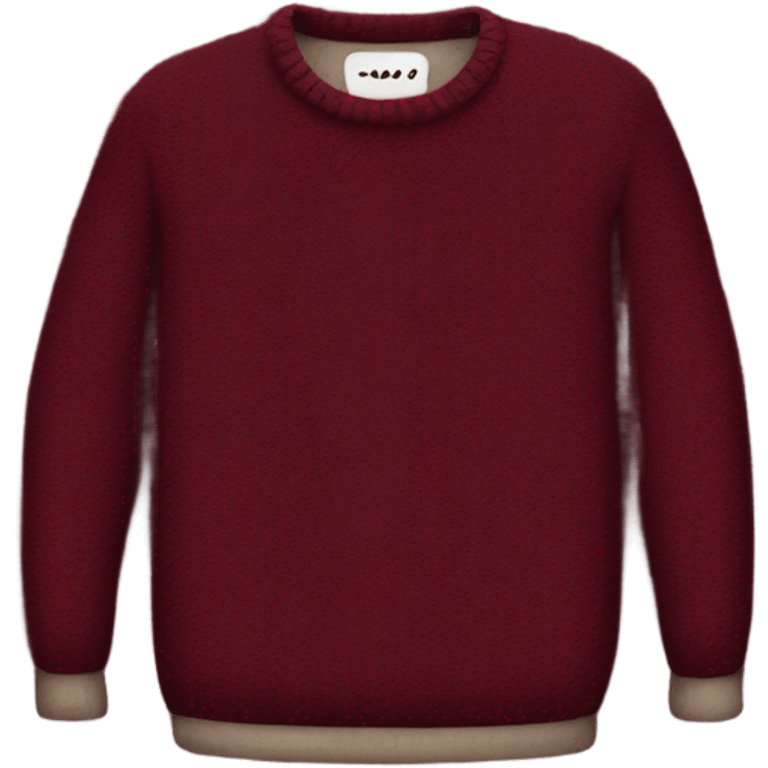 Burgundy sweater emoji