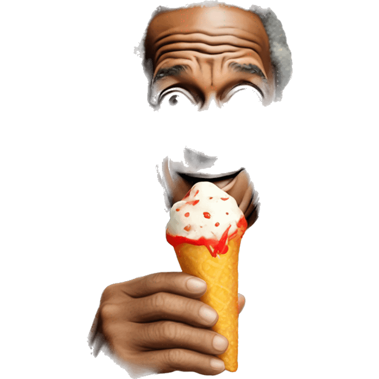 Bill Cosby eating a pudding pop emoji