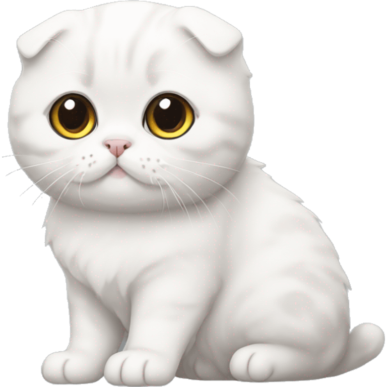 white scottish fold emoji