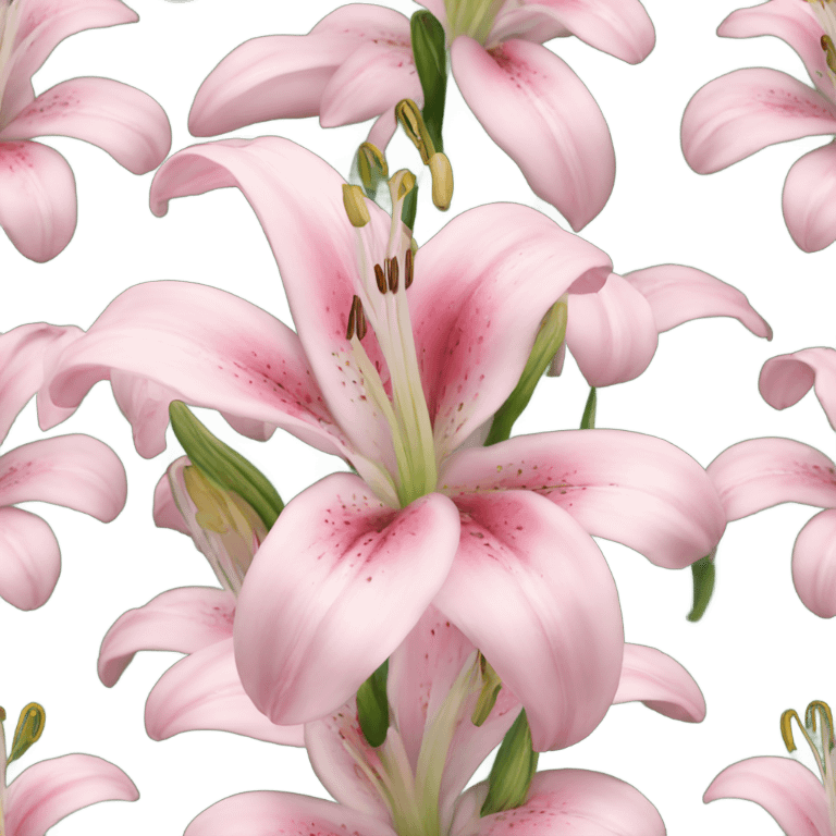 light pink lilium emoji