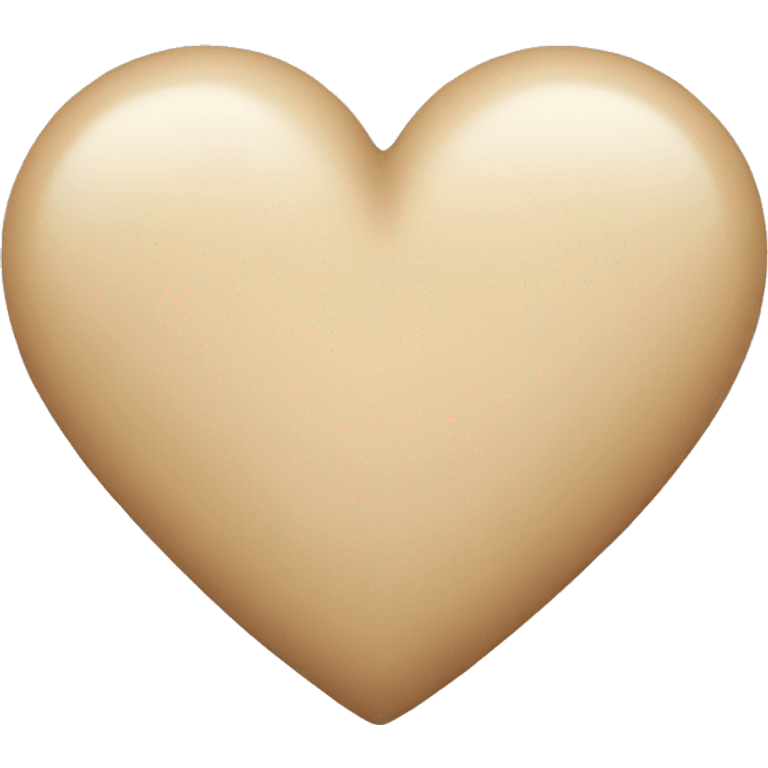 Beige Heart emoji