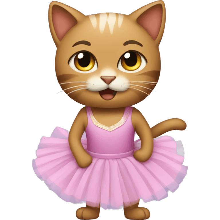 cat wearing a tutu emoji