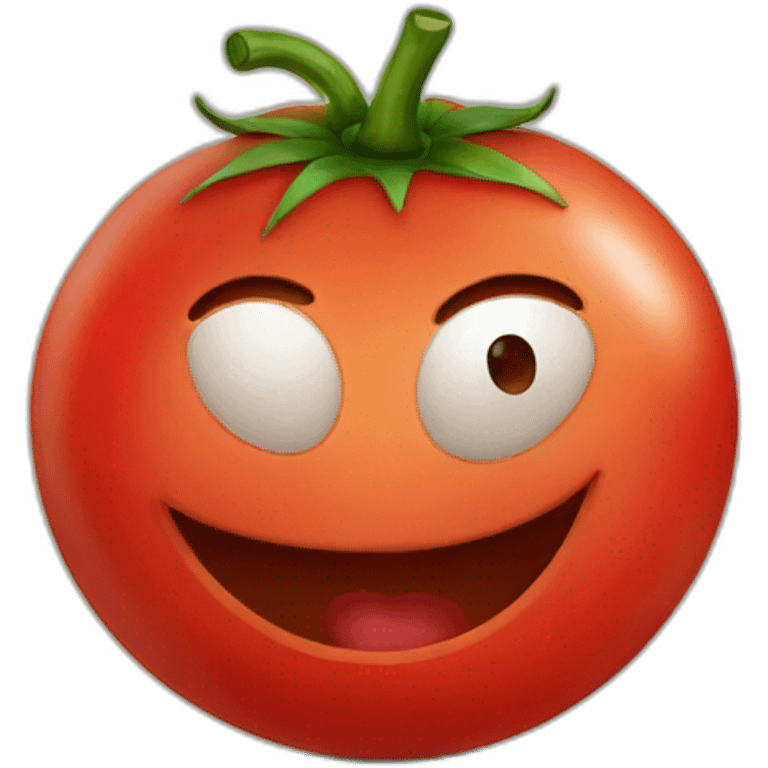 happy tomato emoji