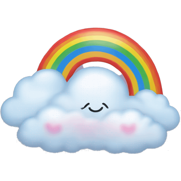 rainbow and clouds emoji