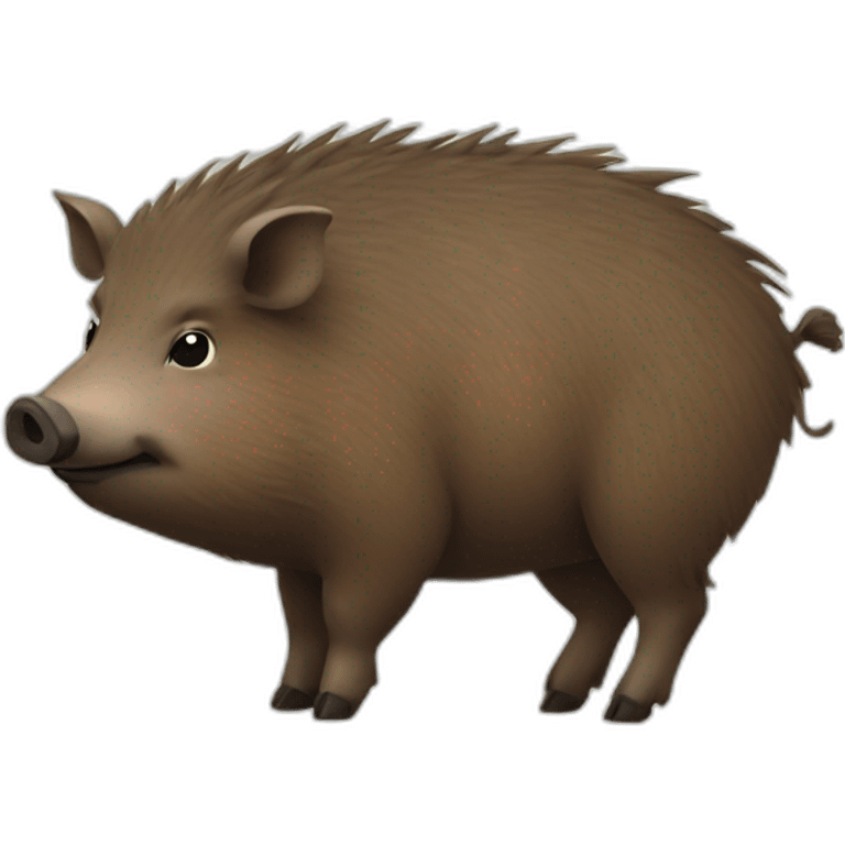 Fatty small round wild boar emoji