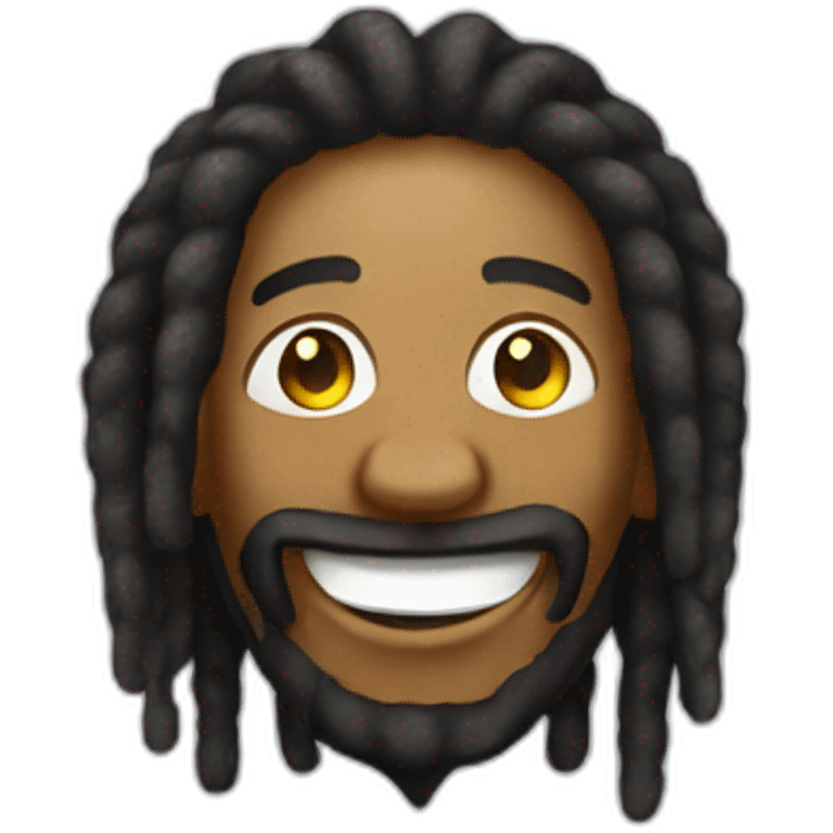 rastaman with a smile emoji