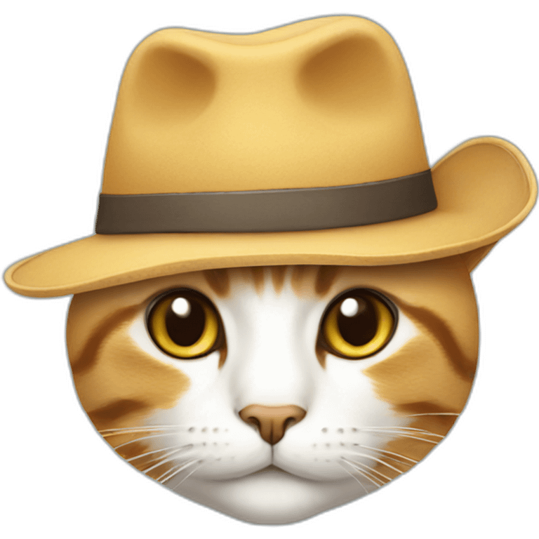 Cat wear a hat  emoji