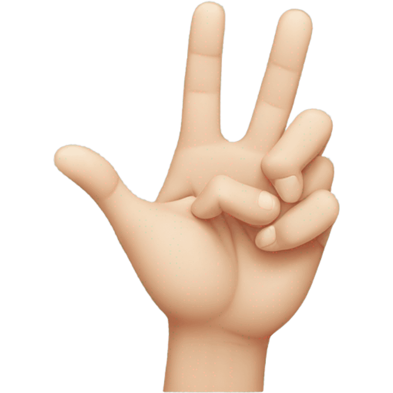 Korean pop hand gesture emoji