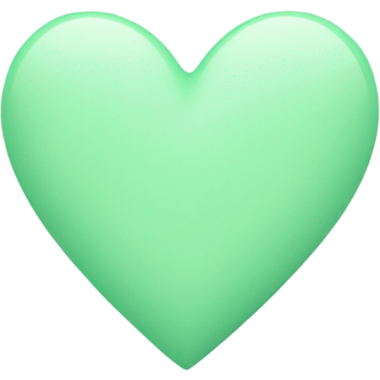 Pastel green heart emoji