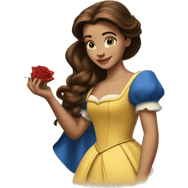 beauty and the beast belle emoji