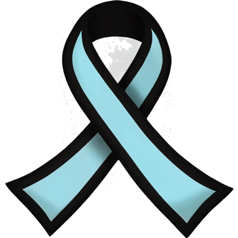 melanoma cancer ribbon emoji