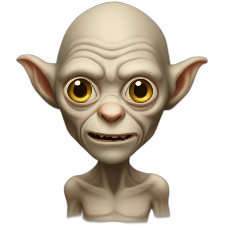 Gollum with a brown beard emoji