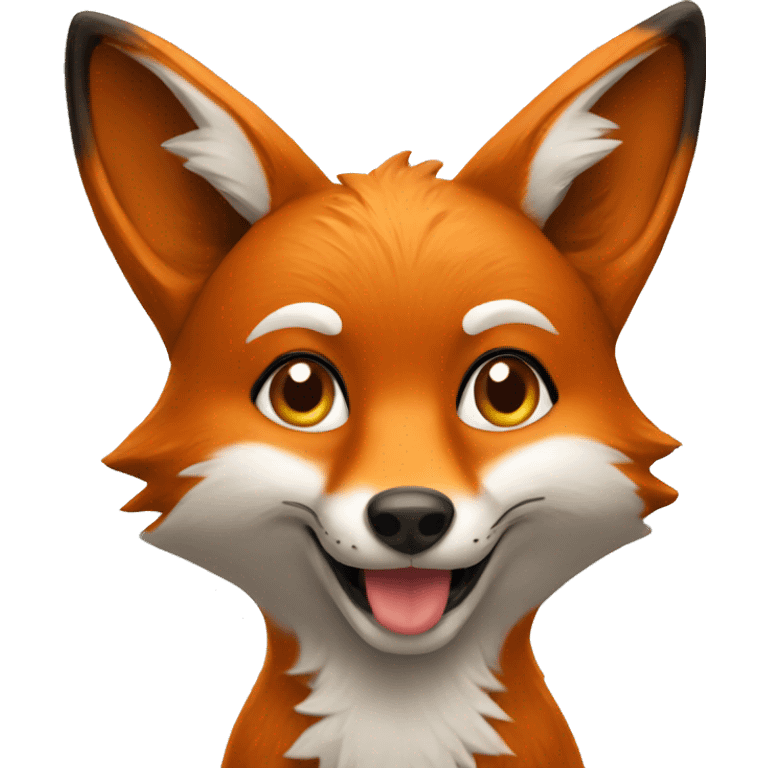 A Fox with a iPhone  emoji