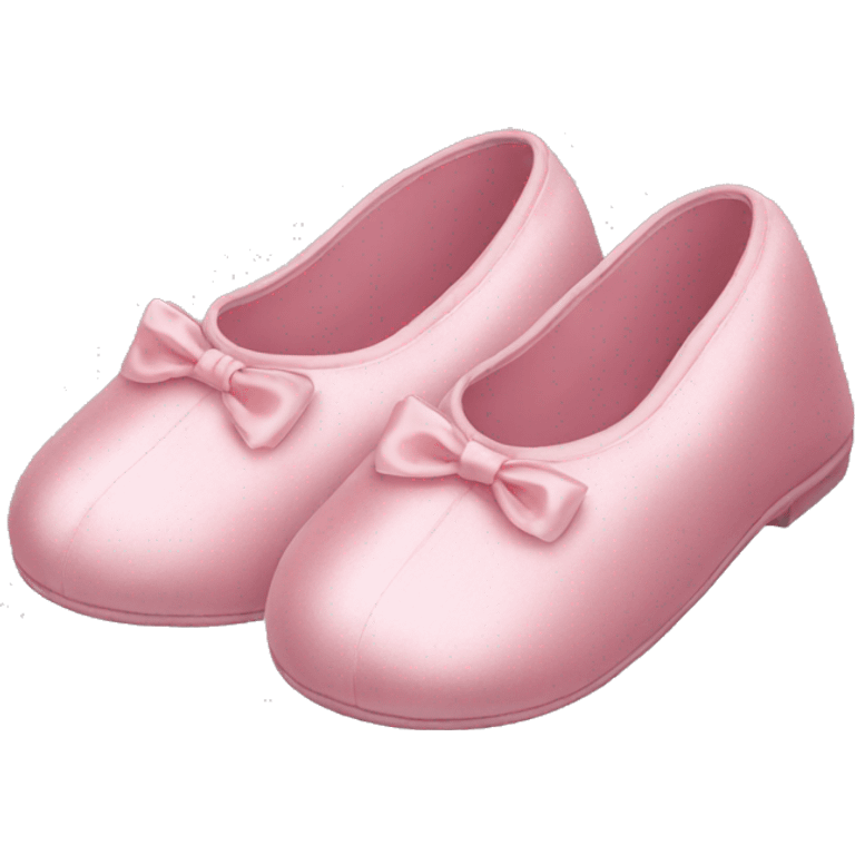 Light pink silk slippers emoji