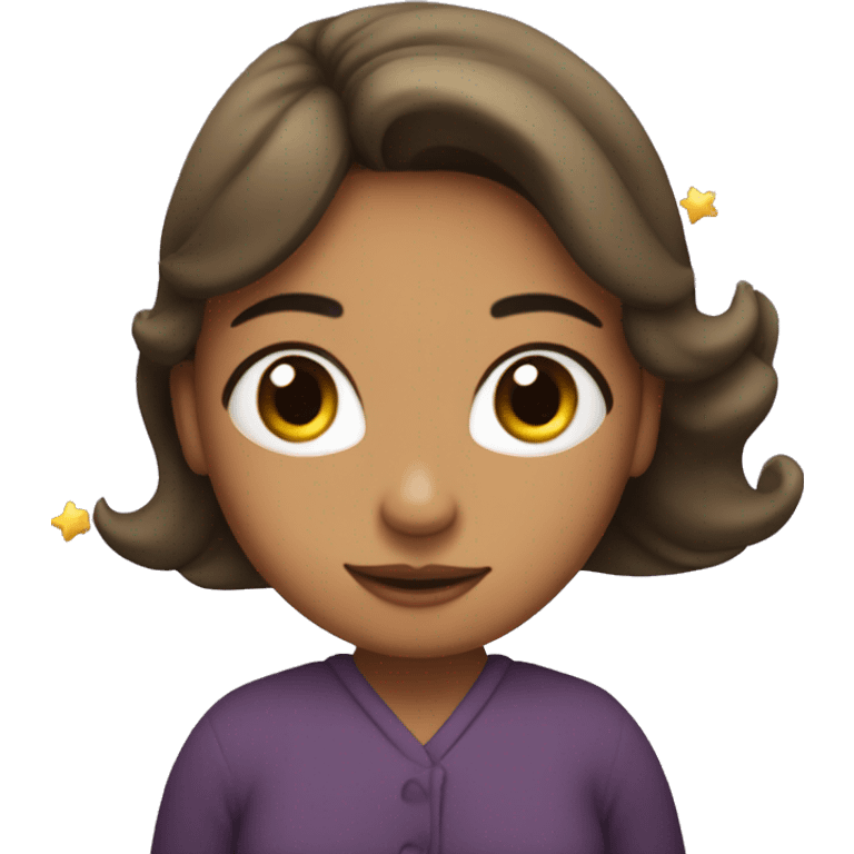 Mujer hada con estrellas y corazones  emoji