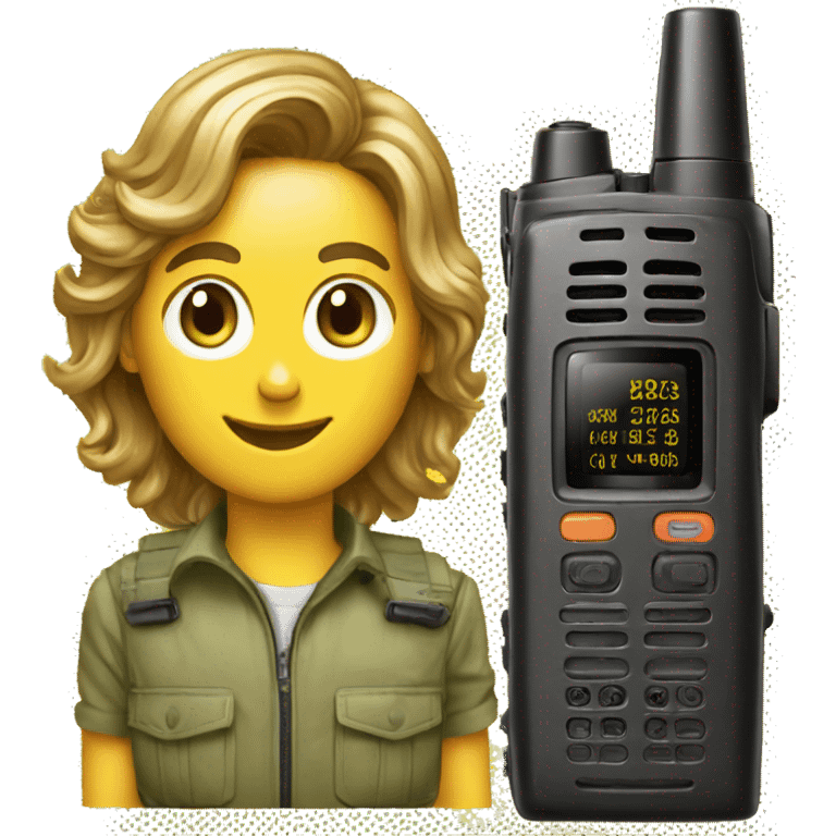 80's Walkie talkie emoji