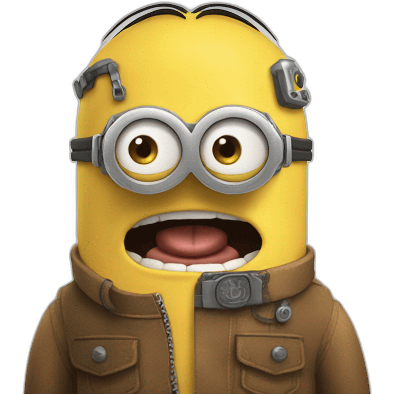 Minion de moi moche et méchant emoji