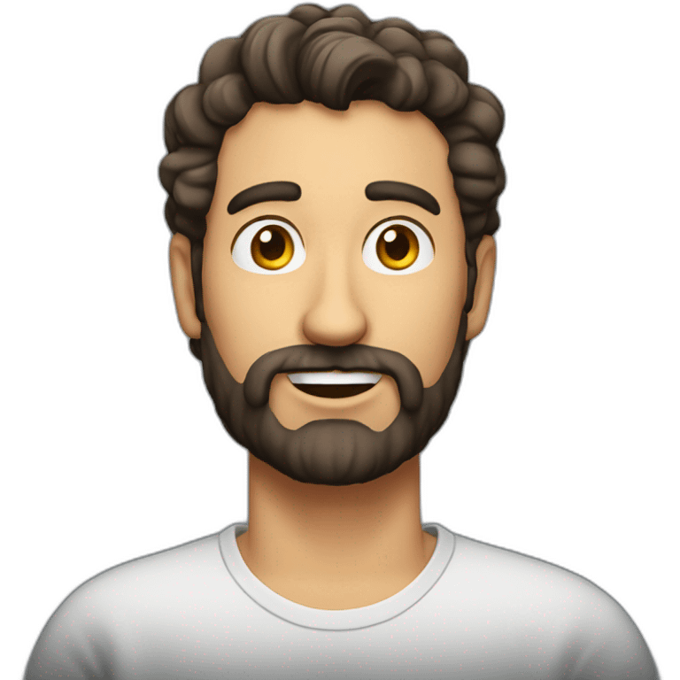 Max amini comedian with short beard emoji