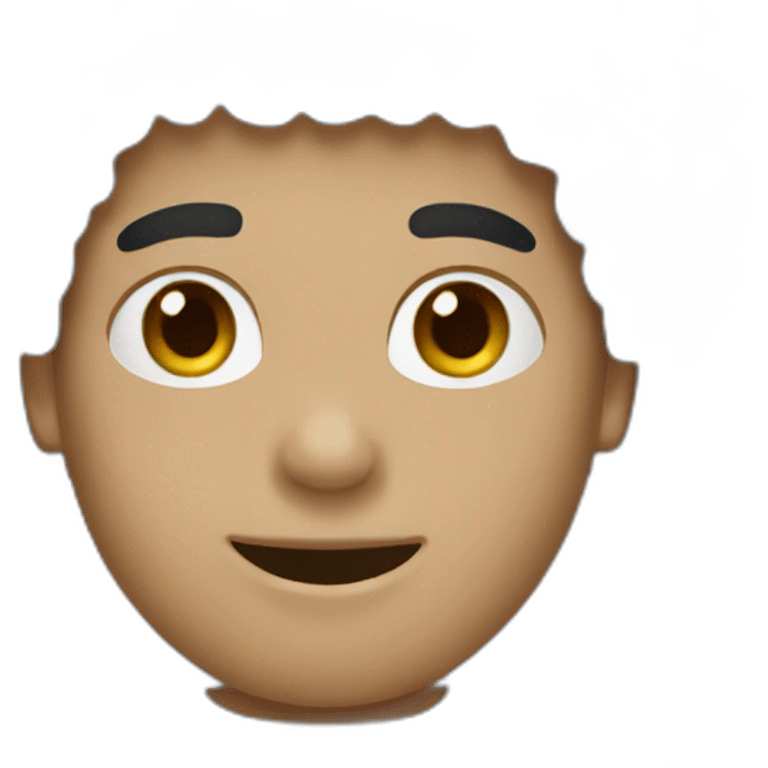 Afro white guy emoji