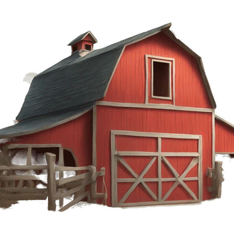 barn house emoji