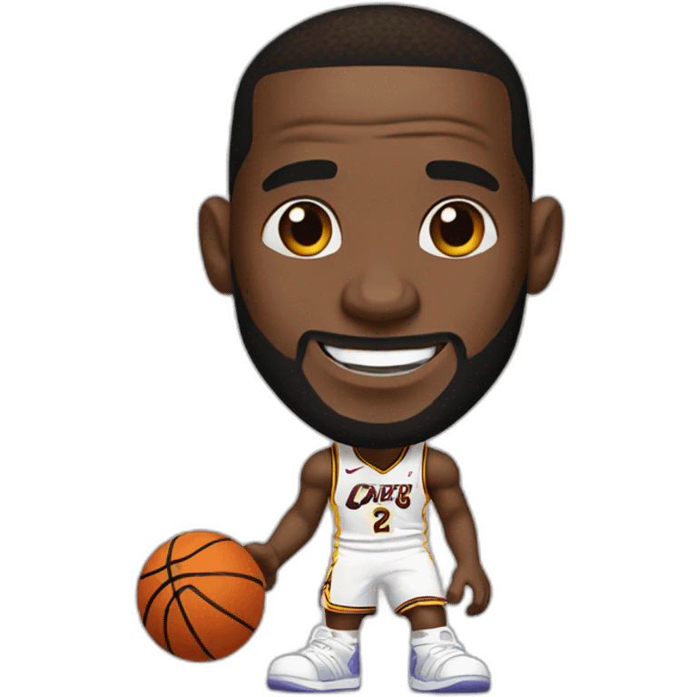 Lebron james playing basketball emoji