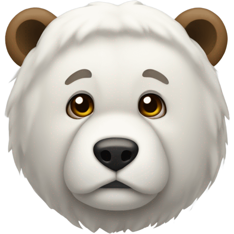 Oso con lazo blanco  emoji