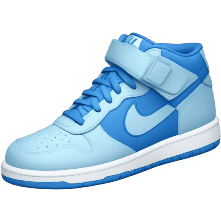 Blue Nike shoe emoji