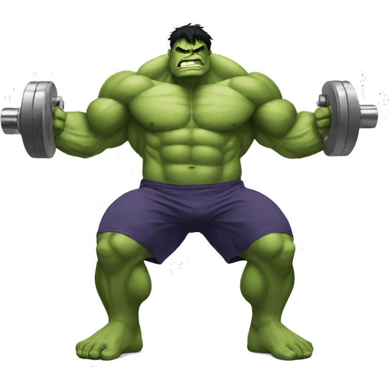 HULK DOING WEIGHTS emoji