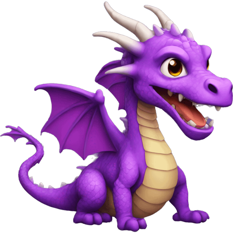 Dragon purple  emoji