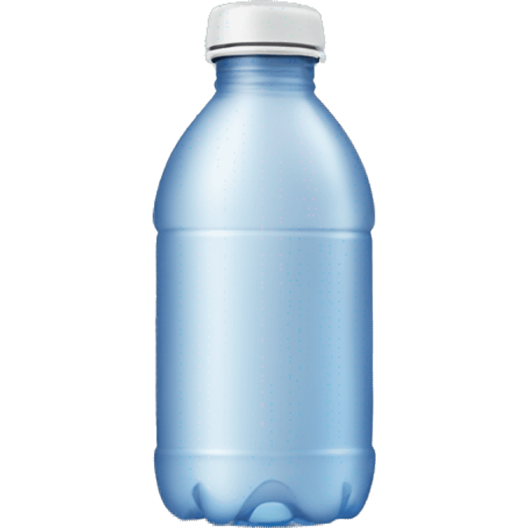 A water bottle is a portable container designed to hold and transport water or other beverages emoji