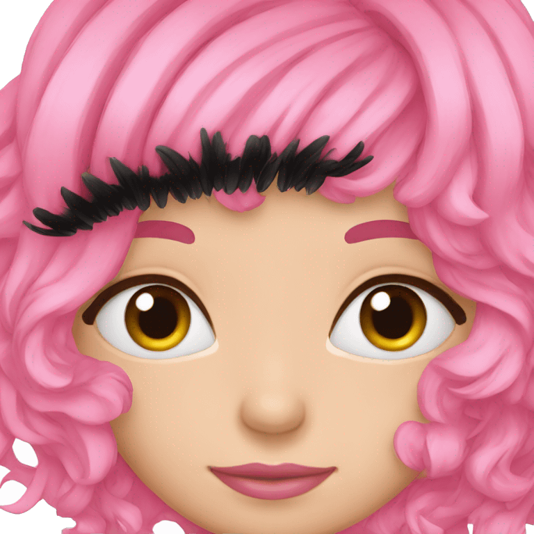 pink eyelashes  emoji