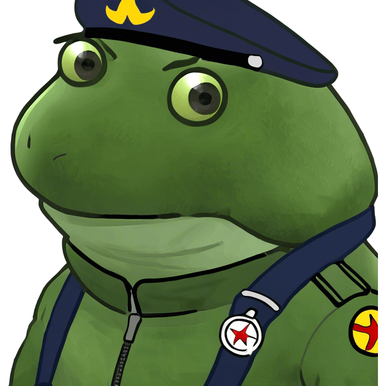 bufo dressed as pilot, zoomed out emoji