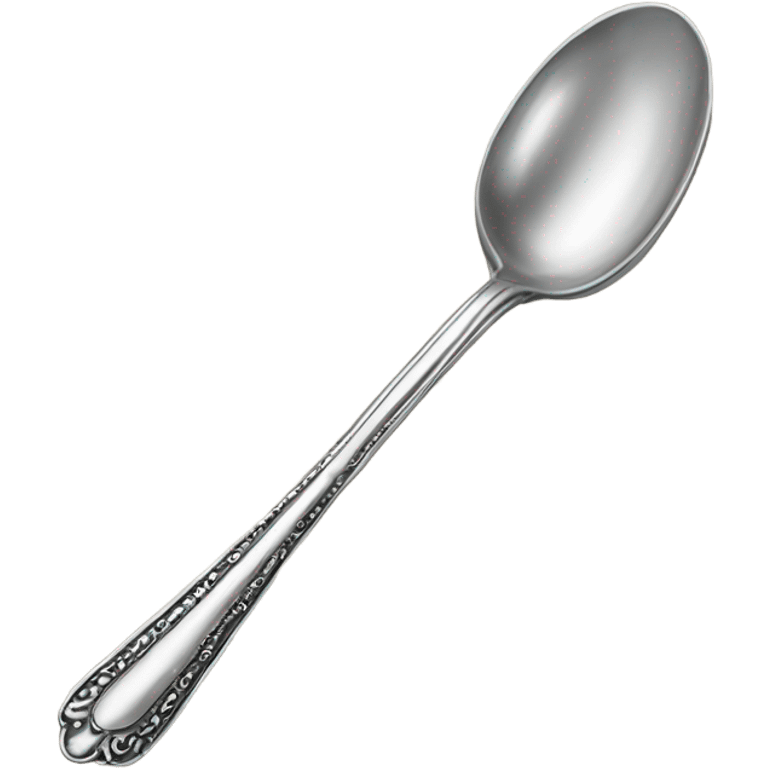 antique silver spoon emoji