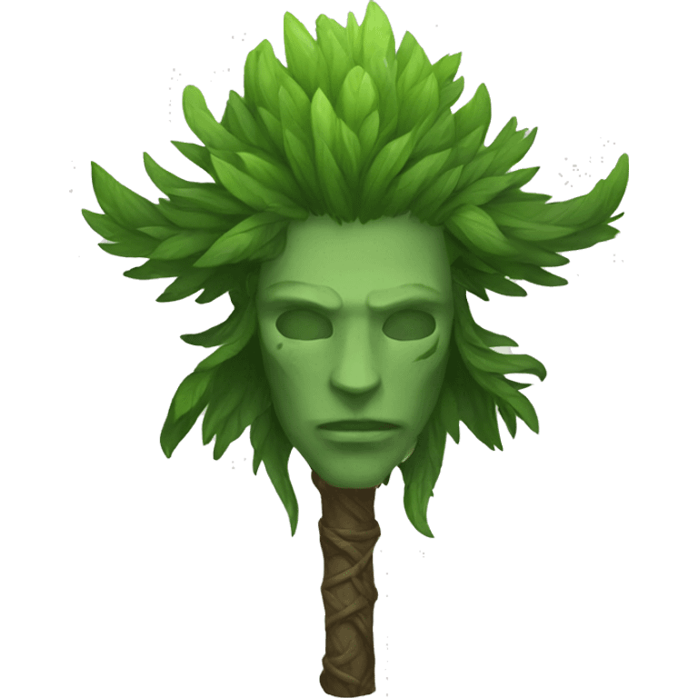 druid staff with green top emoji