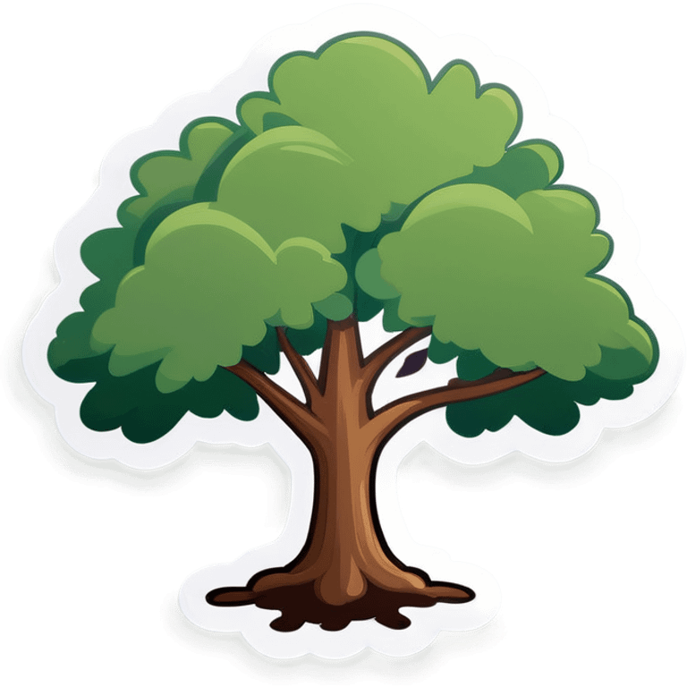 Planting an oak tree emoji