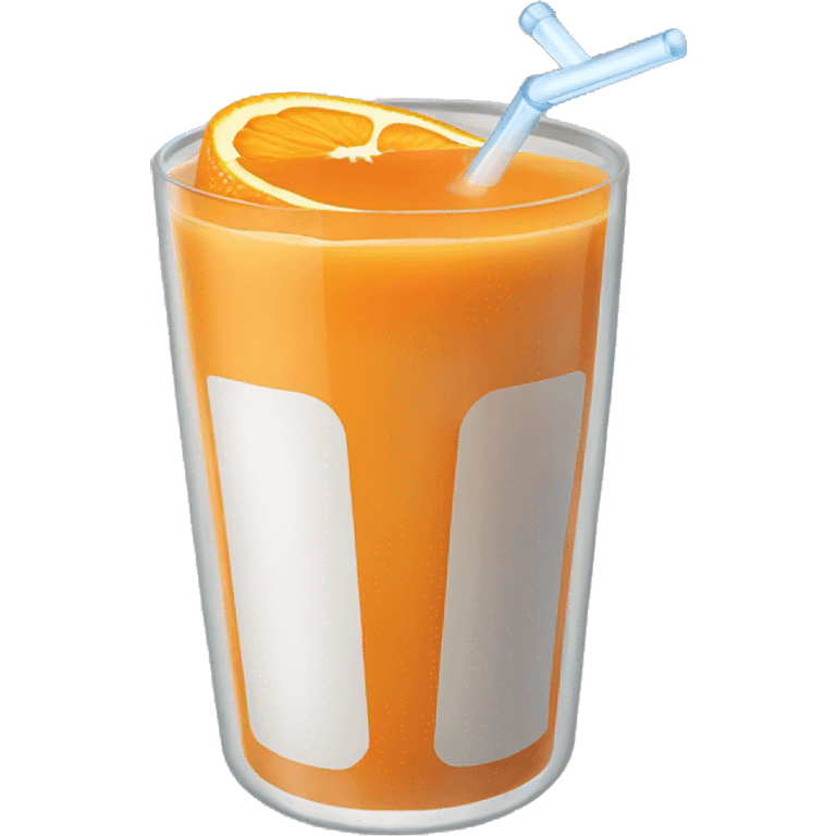 Orange maracuja juice  emoji